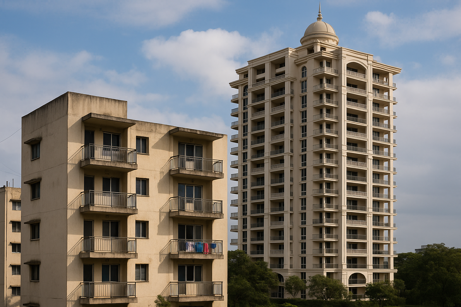 Luxury vs Budget Flats India: Best Choice, Price, Features & Resale Value